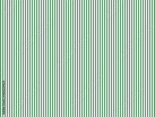 Green and white vertical stripes pattern background. Seamless striped pattern, straight vertical lines, green and white texture, vector background pattern. Optical illusion.