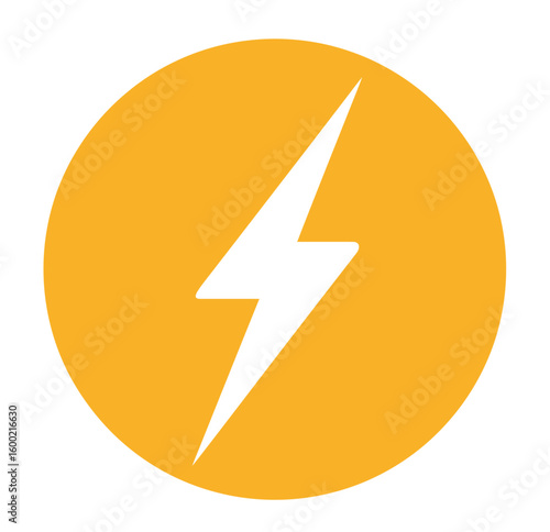 Free Download A shiny yellow arrow and lightning bolt vector icon on a white background, symbolizing speed and direction for web and business use - GFXLoad