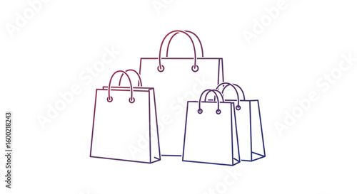 Modern Minimalist Vector Icon Collection for Shopping