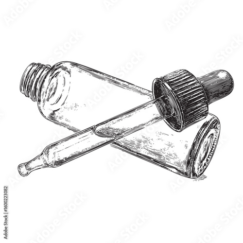 Essential oil dropper bottles for natural remedies and wellness