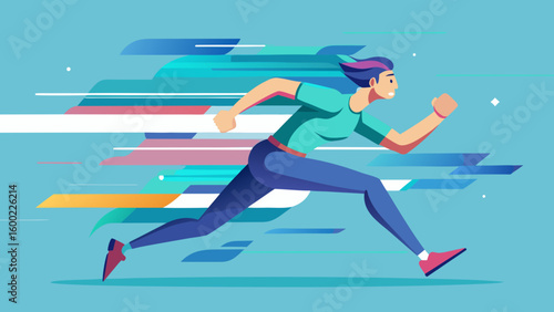 Vector Speed Runner Illustrations – Athletic Motion & Sprinting Graphics