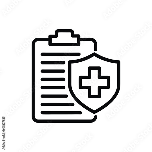 Secured Health Record Depicts Confidential Medical Data and Health Information Records Protected by Health Insurance and Healthcare Security Standards and Data Security