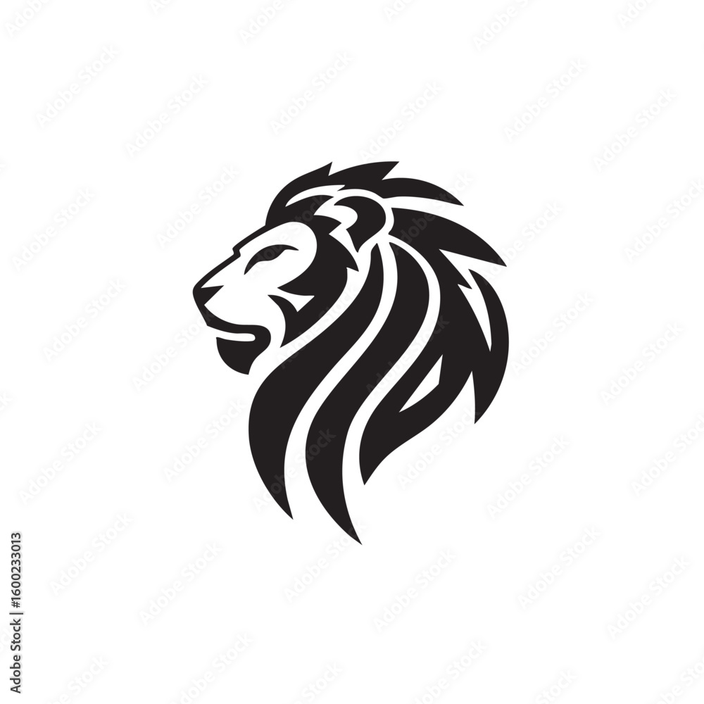 Fototapeta premium Elegant lion head design for branding and logo creation