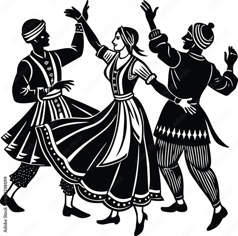 Fototapeta premium cultural folk dance