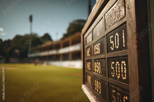 Cricket Scoreboard: Score and Match Details on Display