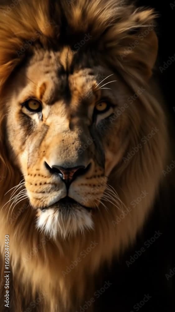 Majestic lion portrait Majestic lion portrait