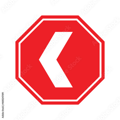 Free Download Left Arrow Traffic Sign – Directional Road Symbol for Turning - GFXLoad