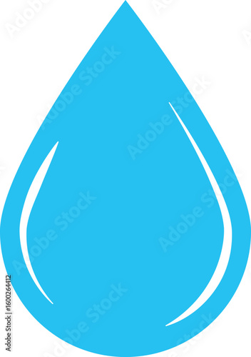 Blue water drop icon set. water bubbles repeating elements. clean water and hydration concepts. water conservation themes. Clean wash suds concept. Droplet sign
