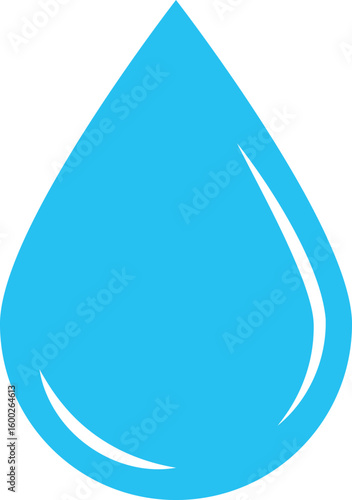 Blue water drop icon set. water bubbles repeating elements. clean water and hydration concepts. water conservation themes. Clean wash suds concept. Droplet sign
