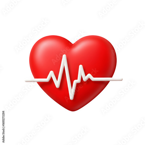 heart and heartbeat symbol