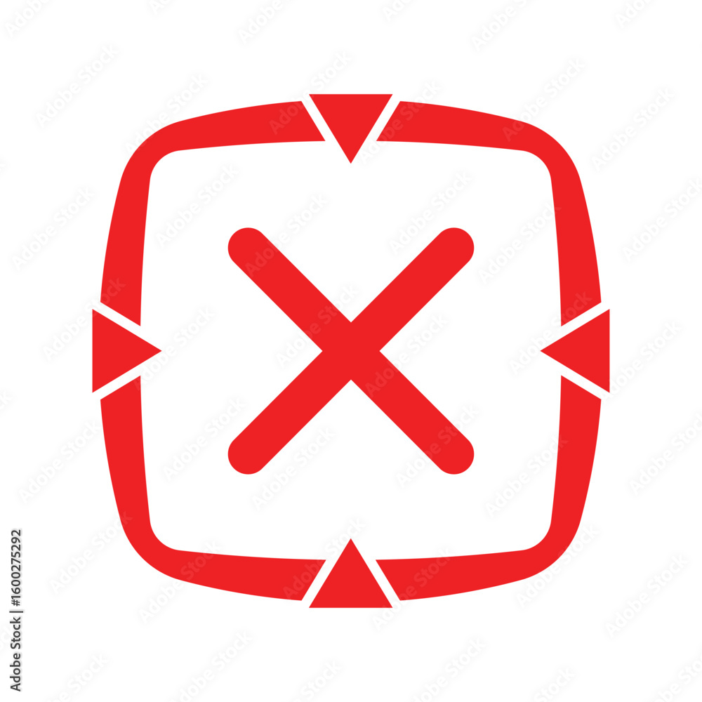 Fototapeta premium Red Cross mark icon