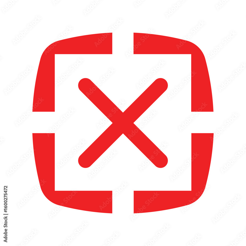 Fototapeta premium Red Cross mark icon