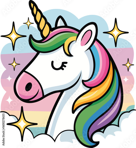 "Magical Unicorn Illustration"