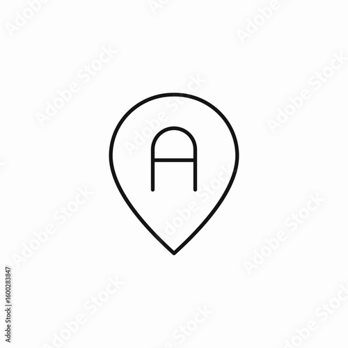 location start point icon sign vector
