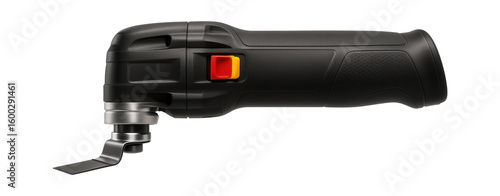 Oscillating multi-tool with a vibrating blade attachment for renovation work.