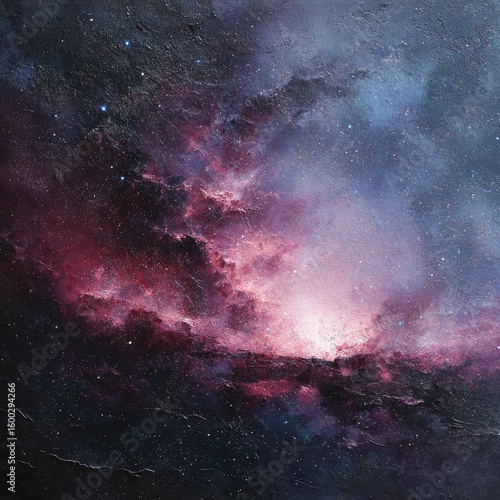 Wallpaper Mural Starry Nebula With Vibrant Colors Torontodigital.ca