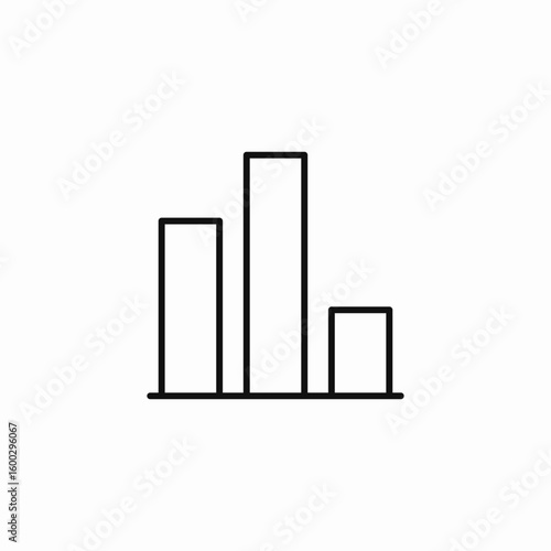 bar chart statistics icon sign vector