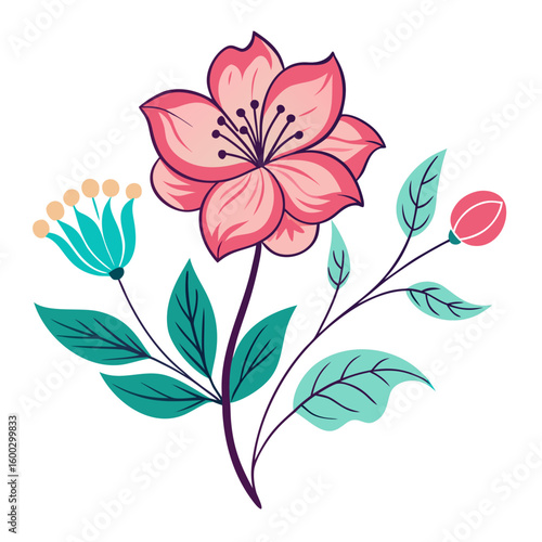 vector illustration of a flower