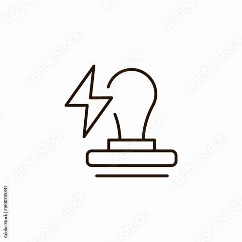 lightbulb energy idea icon sign vector