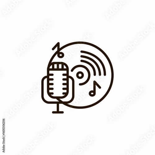 music production studio icon sign vector