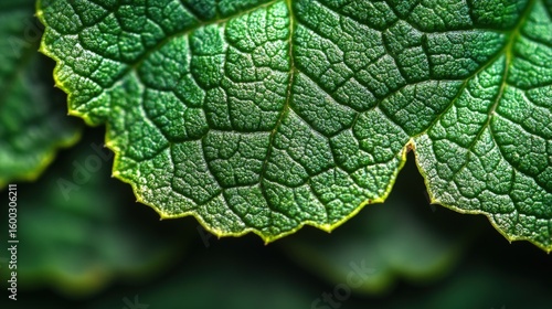 Close-up leaf vein detail
