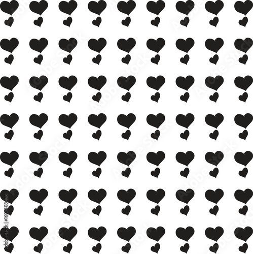 Hearts seamless girlish background. Suitble for prints, wrapping and backgrounds