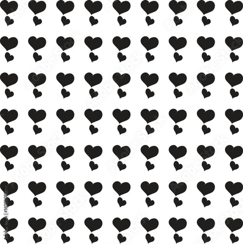 Hearts seamless girlish background. Suitble for prints, wrapping and backgrounds