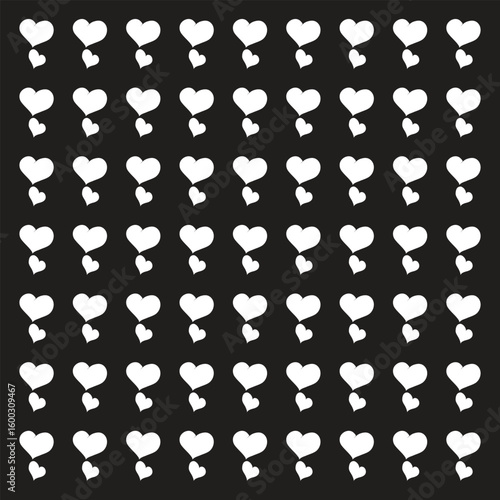 Hearts seamless girlish background. Suitble for prints, wrapping and backgrounds