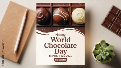 Assorted chocolates celebration announcement confectionery