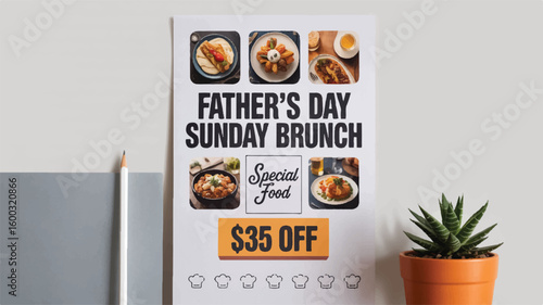 Father's Day Sunday Brunch Special Food Offer discount