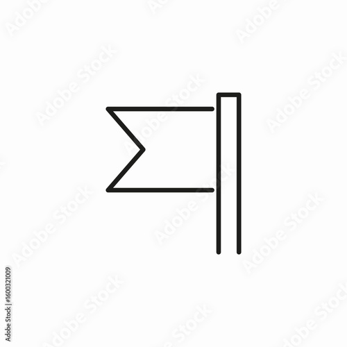 destination flag marker icon sign vector