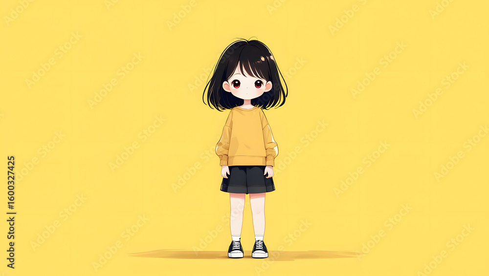 Chibi Girl in Yellow Sweater Chibi Girl in Yellow Sweater