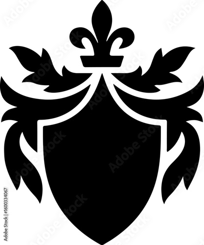 Celtic National Ornament with Crossed Ribbon Shield – Vector Illustration

