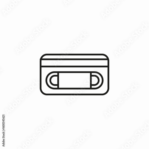 video cassette recorder icon sign vector
