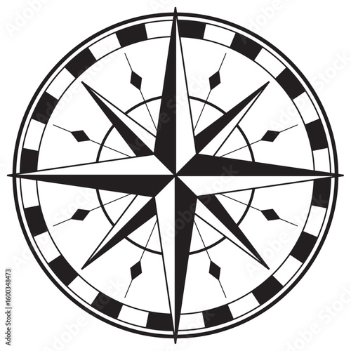 羅針盤のベクターイラスト