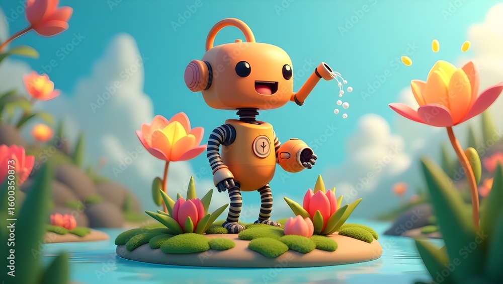 Fototapeta premium Robot Gardener