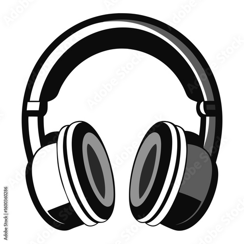 headphones isolated on white background