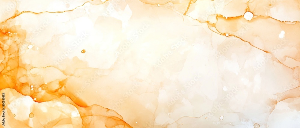 Obraz premium Abstract Orange and White Ink Wash Painting