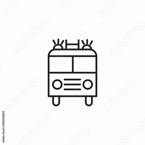 Wallpaper Mural fire truck emergency icon sign vector Torontodigital.ca