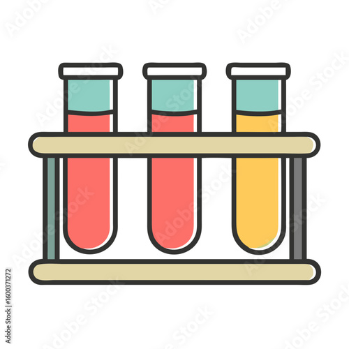 test tubes in rack icon vector  .svg