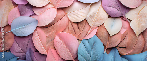 Pastel color Leaves Texture autumn Background