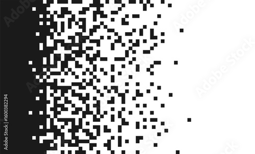 Φωτογραφία PNG speed dissolving digital explosion mosaic pattern rectangle vector pixel eva
