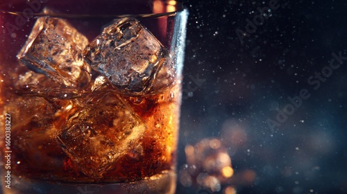 Close-up of a drink with ice