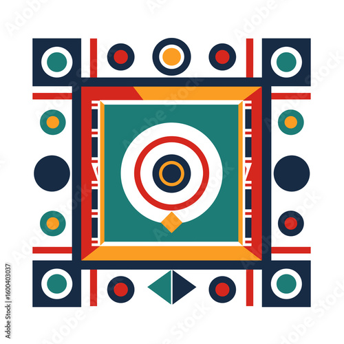 Exploration of Vibrant South African Ndebele Art Patterns With Intricate Designs