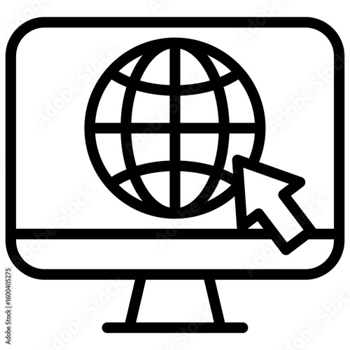 Web Portals  line icon