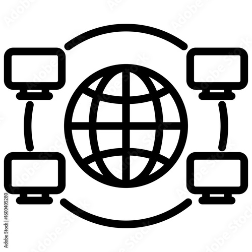 Intranets & Extranets  line icon