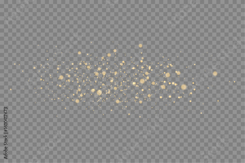 Soft Gold Glow Overlay with Floating Light Dots