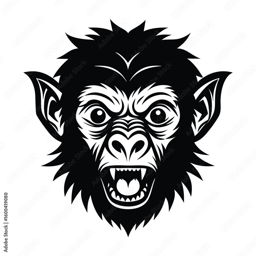 Fototapeta premium head of a monkey