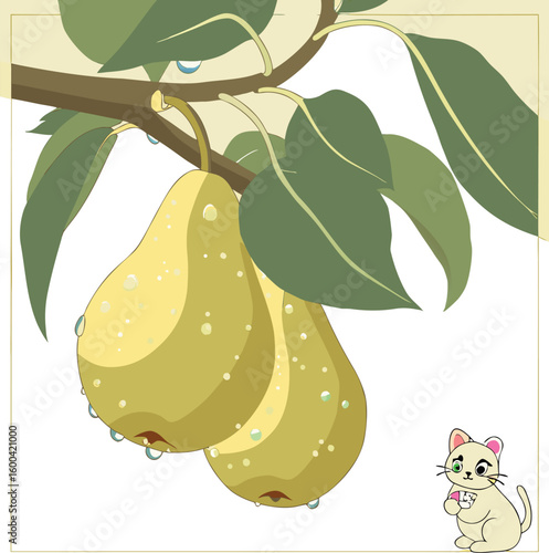 pear on tree
