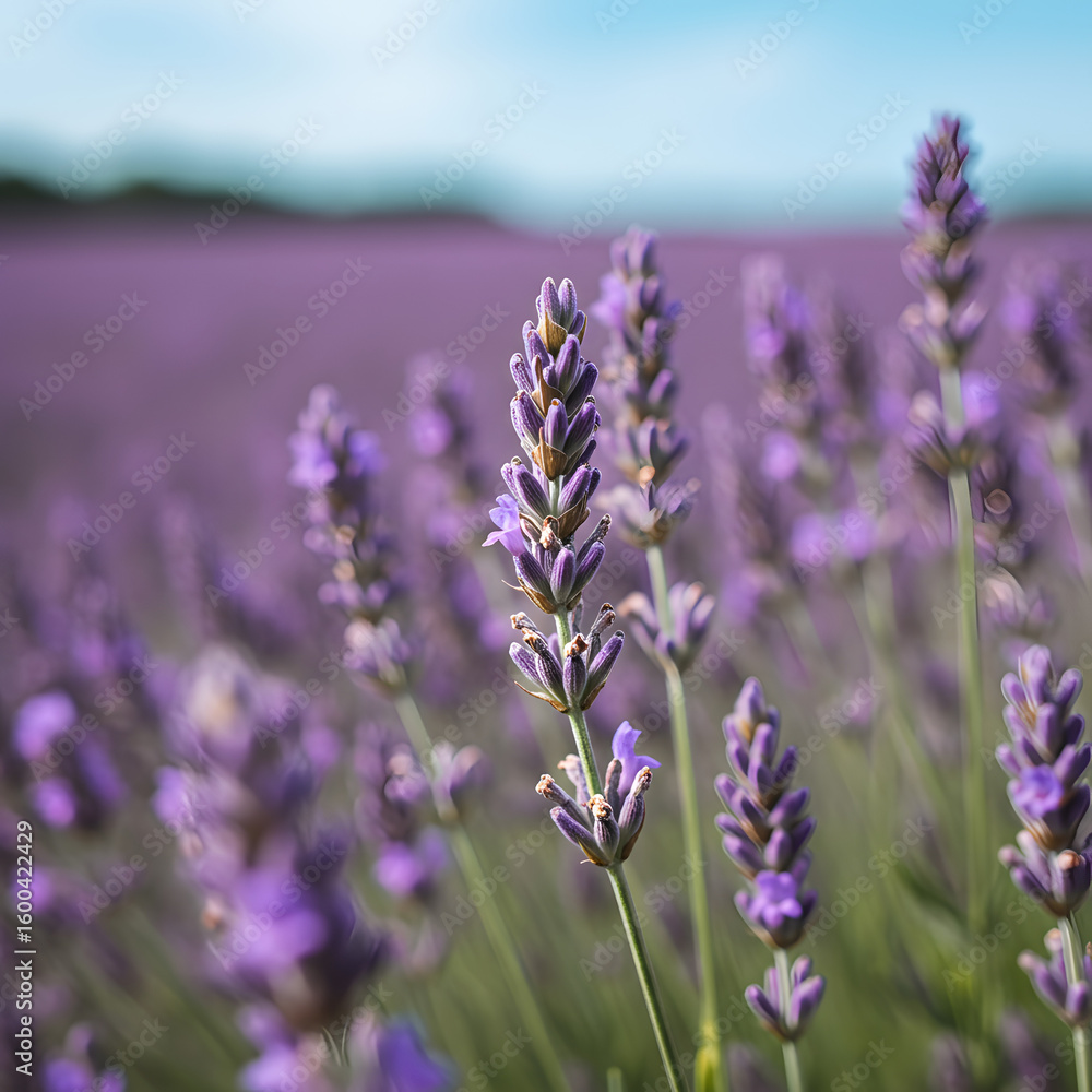 Naklejka premium lavender field 